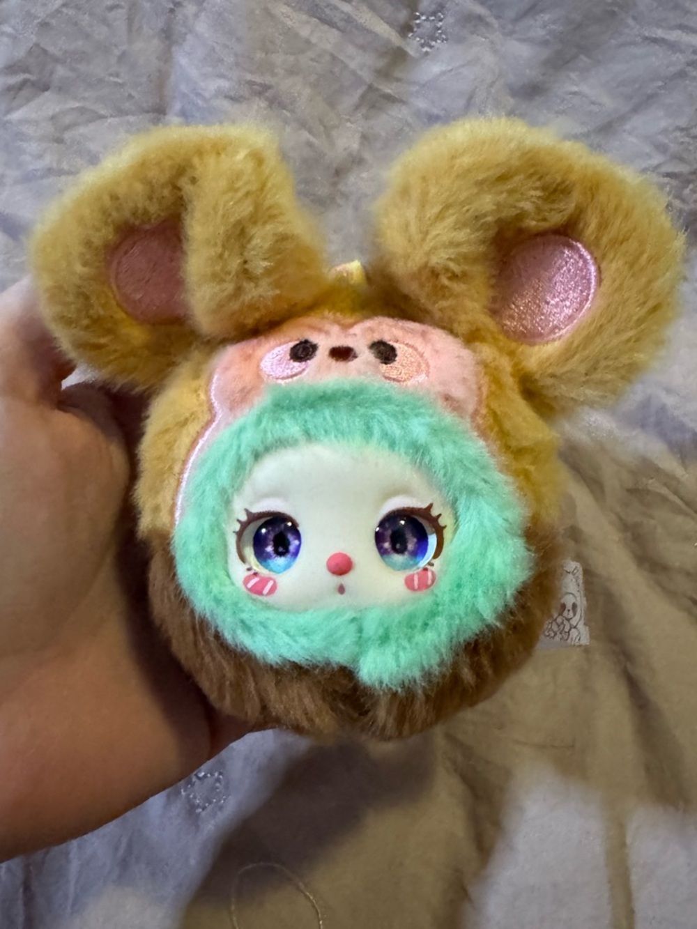 Lila toys- cute plush keychain-bag chain. Super soft and super cute